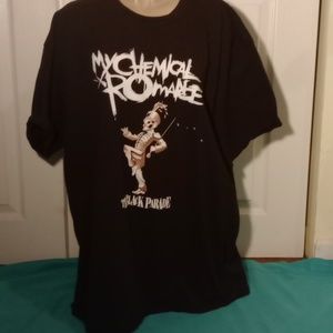 MY CHEMICAL ROMANCE, THE BLACK PARADE CONCERT SHIRT. SIZE 2XL